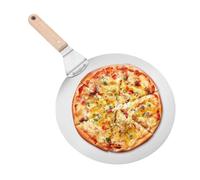 Round Pizza Cake Transfer Baking Spatula Pizza Spatula Wooden Handle