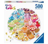 Round Puzzle Circle Of Colors - Desserts/pastries (Importación USA) PUZZLE NUEVO