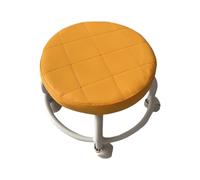 Round Rolling Stool - 360° Rotatable Saddle Stool | Adjustable Vanity Chair | Rotating Round Rolling Stools for Home, Office, Salon, Hairdressing, Makeup, Comfortable Swivel Seat Furniture