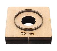 Round Shape Leather Punching Cutting Die, 50mm Round Leather Punch Mold, Alloy Steel and Birch Wood Leather Cut Mold for DIY Crafting, Plastic, Rubber, Clay, Fabric, Cardboard Cutt