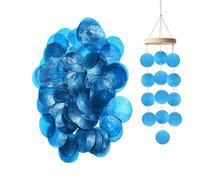 Round Shell Beads, Diy Craft Charms, Sea Coin Connectors, 100 Piece Set for Women Students Adults Professionals Hobbyists Beginners Wedding Party Home Craft Room Studio Use