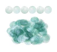 Round Shell Beads, Diy Craft Charms, Sea Coin Connectors, 100 Piece Set for Women Students Adults Professionals Hobbyists Beginners Wedding Party Home Craft Room Studio Use