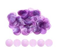 Round Shell Pieces 100 Pack | Natural Seashell, 2 en Diameter, 350 g | Flat Disc Bead Connectors With Hole For DIY Crafts, Wind Chimes, Jewelry Making