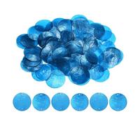Round Shell Pieces 100 Pack | Natural Seashell, 2 en Diameter, 350 g | Flat Disc Bead Connectors With Hole For DIY Crafts, Wind Chimes, Jewelry Making