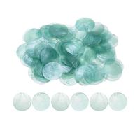 Round Shell Pieces 100 Pack | Natural Seashell, 2 in Diameter, 350 g | Flat Disc Bead Connectors With Hole For DIY Crafts, Wind Chimes, Jewelry Making