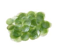 Round Shell Pieces 100 Pack | Natural Seashell, 2in Diameter, 350g | Flat Disc Bead Connectors With Hole For DIY Crafts, Wind Chimes, Jewelry Making