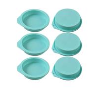 Round Silicone Cake Molds, 6 Pack Non-stick Silicone Mold for Baking, Cakes, Muffins And Resin Coasters - 4"