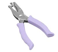 Round Single Hole Punch - Macaron Colored Coated Metal Plier | Cute Handheld Desktop Puncher With Soft Rubber Grip | Lightweight Tool For Paper Crafts Scrapbooking