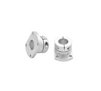 Round Square Compact Type Cast with Slit Shaft Supports Linear Motion Automation Components Dia 6 8 10 15 16 20 30 BIANMTSW(Oval,D 8mm)