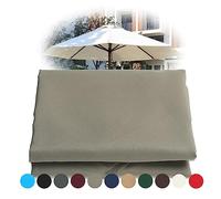 Round Sun Shade Cover For 300cm/8 Arm Umbrella Canopy, Beach Parasol Replacement Fabric, 11 Colors To Choose from
