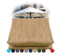 Round Sun Shade Cover For 300cm/8 Arm Umbrella Canopy, Beach Parasol Replacement Fabric, 11 Colors To Choose from