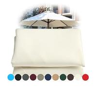 Round Sun Shade Cover For 300cm/8 Arm Umbrella Canopy, Beach Parasol Replacement Fabric, 11 Colors To Choose from