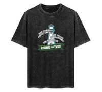 Round The Twist Retro 80S 90S Kids TV Show Men's T-Shirt Unisex Black Cotton Print tee Shirts M