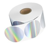 Round Thermal Label | Round Blank Printing Logo Stickers | Direct Thermal Printing Labels | Compatible con todos los correos - For Crafts Shipping Package Business Home Office School Classroom