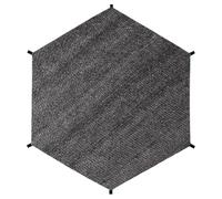 Round Trampoline Sunshade - Protects Jumpers from UV Rays | Mesh Material Sunshade Cover with Heat Insulation | for Backyard Picnics Birthday Parties Fits 6-14ft Trampolines 6/8 Poles