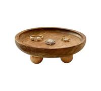 Round Tray | Decorative Riser Organizer Stand,Storage Tray for Soap Dish - for Soap Dish Perfume Candle Sponge Vase Sink Vanity Dressing Table