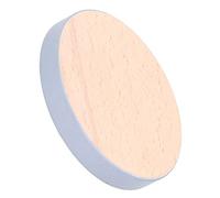 Round Wood Coaster Set | Heat Tolerant Drink Mat Helps Tables with Marks & Water Rings | Organic Wood Grain Coaster for Home/Kitchen/Office | 10cm Coaster Pad (Gris)