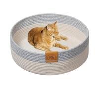 Round Woven Cat Bed, Comfortable Pet Scratcher, Cat Scratcher Nest, Indoor Cats Scratching Mat, Cotton Rope Pet Basket, Pet Scratcher Bed, Woven Cat Basket, Cat Sleeping Mat, Indoor Pet Basket, Cat Sc