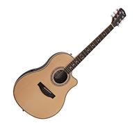 Roundback Electro Acoustic Guitar by Gear4music Natural