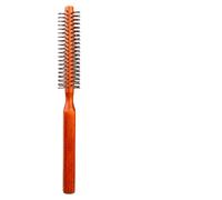 Rounded Hair Brush, Wooden Hair Comb, 21x2.5cm Handbag Hairbrush with Nylon Bristles, Women Brush for Blow Drying, Styling Accessory Detangling Brushes, Lightweight Hairbrush for Long Short Hairstyle