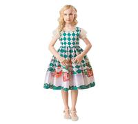Roupa De Natal, Vestido de Desfile para niñas y niños, Disfraz de Fiesta de Baile de Navidad, Vestido de Princesa (Green, 8-9 Years)