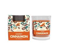 Roura Vela perfumada de cristal esmerilado de canela, 85 x 70 mm, cera, naranja, talla única