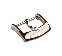 ROUREOX 14mm 16mm Hebilla Reloj Acero Inoxidable Cierre Ardillon Pulido Recambio Correa Accesorio para Chopard-Oro Rosa 16mm