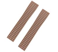ROUREOX 19mm Correa Fina Goma Silicona Mujer Ligera Anti Sudor Banda Repuesto para Patek Philippe Aquanaut 5067/5068/5072-Marrón Claro 19MM