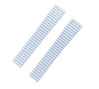 ROUREOX 19mm Correa Fina Goma Silicona Mujer Ligera Anti Sudor Banda Repuesto para Patek Philippe Aquanaut 5067/5068/5072-Azul Cielo 19MM
