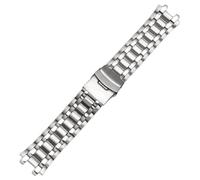 ROUREOX 22MM 316L Acero Inoxidable Banda de Reloj, Metal Pulsera Reemplazo, Accesorio de Reloj Extensible para Casio Edifice EF-524/527/534/539/544/550-Plata EF-539 22MM