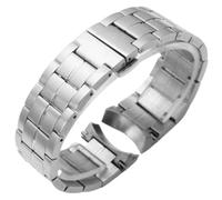 ROUREOX 22MM Curvo Extremo Metal Banda de Reloj, Acero Inoxidable Hombres Reemplazo Pulsera, Accesorio para Tissot T-Classic T086407A/T086408A/T086207A-Plata 22MM