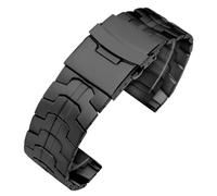 ROUREOX 22MM Hombres Metal Correa Reemplazo, Pulsera Acero Inoxidable, Extremo Recto para Casio Edifice EFR-303/EFV-540/EFS-S510-Negro 22MM