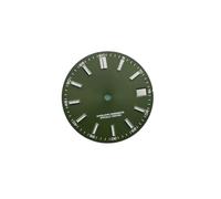 ROUREOX 28.5mm Esfera Reloj Índices Aplicados Luminosos Azules BGW9 Movimiento Automático NH35 4R35 Modding Piezas para Rolex/Seiko - 4 28.5MM