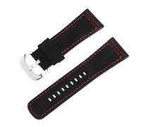 ROUREOX 28mm Correa de Reloj Gamuza Genuina, Banda de Repuesto con Hebilla Pre-V Alta Resistencia para Seven Friday P1 P2 P3 Q1 S1 M2 M3 T1