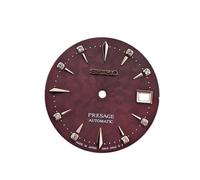 ROUREOX 29mm Esfera Reloj Cara Textura Corte Diamante Radial Movimiento Automático NH35 NH36 Mujer Piezas Modding Set para Rolex/Seiko - B2 29MM