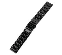 ROUREOX 316L Acero Inoxidable Banda de Reloj, Metal Correa de Reloj Reemplazo, Extremo Recto para Casio Edifice EFR-303L/EQB-501/EFS-S500/EFS-530-Negro Pulido 21MM