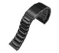 ROUREOX 316L Acero Inoxidable Correa de Reloj Reemplazo, Hombres Metal Extremo Recto, Accesorios de Reparación de Reloj para Diesel DZ7311/DZ4358-Negro 3 Perlas 24MM