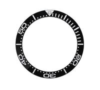 ROUREOX 38mm Full Lume Inserto Cerámica Brilla Oscuridad - Aro Números Grandes para Omega Seamaster 300 Collection-A1