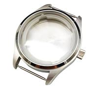 ROUREOX 40MM Acero Inoxidable Caja Reloj, Movimiento NH35/36/4R Caso Reemplazo, Esfera 33.5MM Accesorios Modificación Reloj para IWC Pilot's Watch-Plata