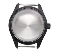 ROUREOX 40MM Acero Inoxidable Caja Reloj, Movimiento NH35/NH36/4R Caso Reemplazo, Esfera 33.5MM Accesorios Modificación Reloj para IWC Pilot's Watch-Negro