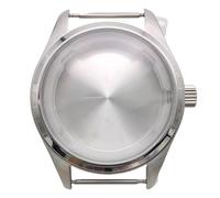 ROUREOX 40MM Acero Inoxidable Caja Reloj, Movimiento NH35/NH36/4R Caso Reemplazo, Esfera 33.5MM Accesorios Modificación Reloj para IWC Pilot's Watch-Plata