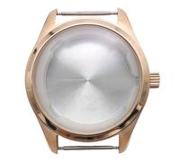 ROUREOX 40MM Acero Inoxidable Caja Reloj, Movimiento NH35/NH36/4R Caso Reemplazo, Esfera 33.5MM Accesorios Modificación Reloj para IWC Pilot's Watch-Oro Rosa