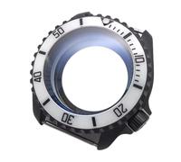 ROUREOX 42MM Acero Inoxidable Zafiro Caja Reemplazo, NH35/NH36 Caja Reloj, Fondo Transparente, Accesorios Modificación Reloj Buceo para Seiko SKX007-15