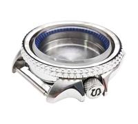 ROUREOX 42MM Acero Inoxidable Zafiro Caja Reloj, Movimiento NH35/NH36 Caso Reemplazo, Fondo Sólido Modificado Accesorios Reloj para Seiko SKX007-Azul