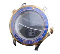 ROUREOX 42mm Caja Reloj Bicolor 31.7mm Esfera Cristal Zafiro NH35 NH36 Movimiento Bisel Chapado Oro Rosa Piezas Mod para Omega Seamaster Diver 300M-17 42MM