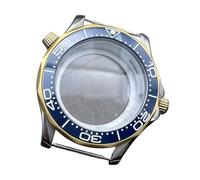 ROUREOX 42mm Caja Reloj Bicolor 31.7mm Esfera Cristal Zafiro NH35 NH36 Movimiento Bisel Chapado Oro Rosa Piezas Mod para Omega Seamaster Diver 300M-11 42MM