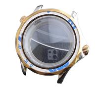 ROUREOX 42mm Caja Reloj Bicolor 31.7mm Esfera Cristal Zafiro NH35 NH36 Movimiento Bisel Chapado Oro Rosa Piezas Mod para Omega Seamaster Diver 300M-1 42MM