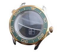 ROUREOX 42mm Caja Reloj Bicolor 31.7mm Esfera Cristal Zafiro NH35 NH36 Movimiento Bisel Chapado Oro Rosa Piezas Mod para Omega Seamaster Diver 300M-3 42MM