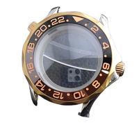 ROUREOX 42mm Caja Reloj Bicolor 31.7mm Esfera Cristal Zafiro NH35 NH36 Movimiento Bisel Chapado Oro Rosa Piezas Mod para Omega Seamaster Diver 300M-8 42MM