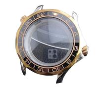 ROUREOX 42mm Caja Reloj Bicolor 31.7mm Esfera Cristal Zafiro NH35 NH36 Movimiento Bisel Chapado Oro Rosa Piezas Mod para Omega Seamaster Diver 300M-20 42MM